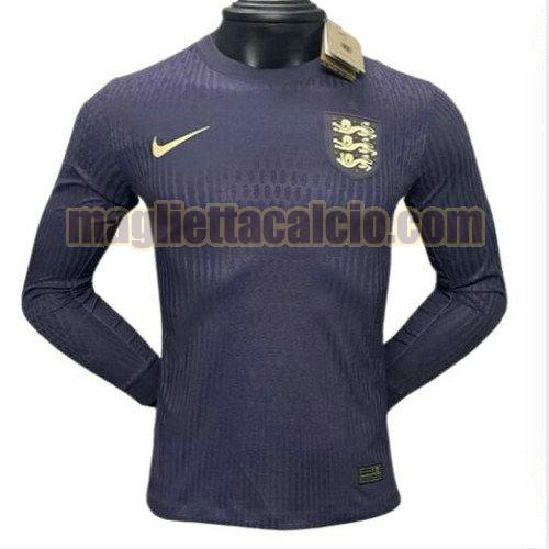 manica lunga player version maglia seconda inghilterra uomo 2024