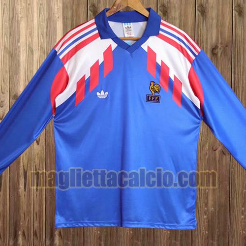 maniche lunghe maglia francia uomo prima 1988-1990