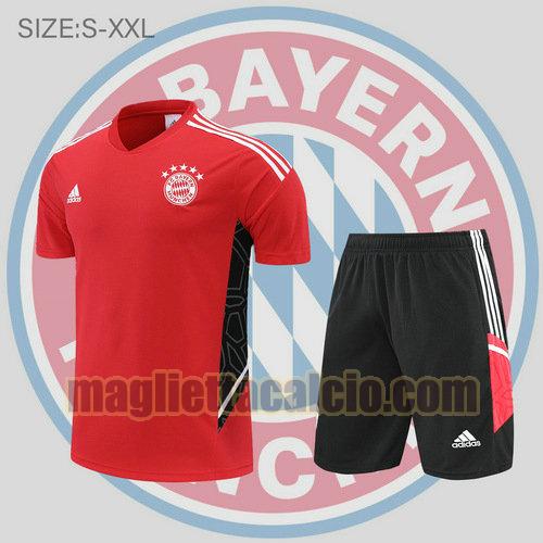 pantaloncini + maniche corte rosso bayern monaco uomo training 2022-2023