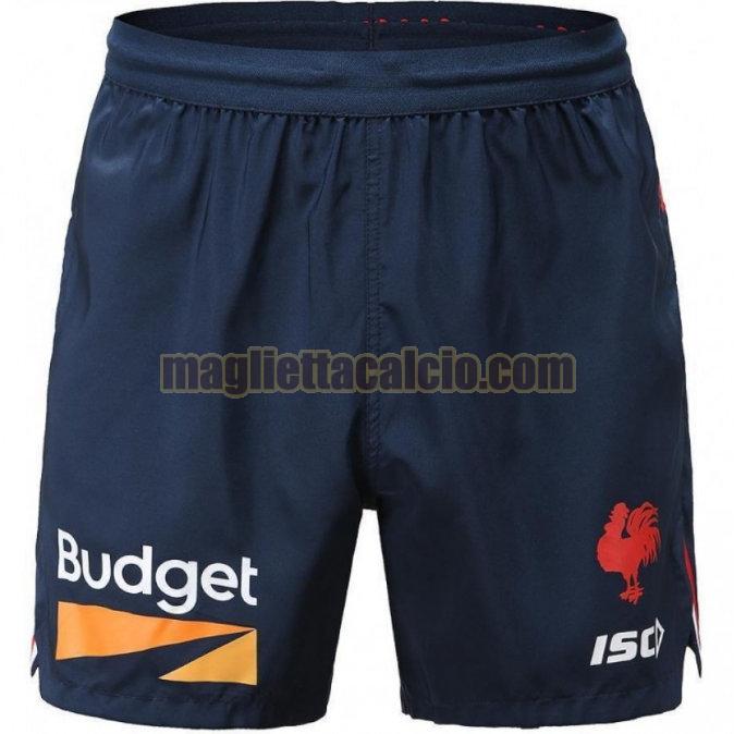 pantaloncini rugby calcio blu sydney roosters uomo formazione 2020