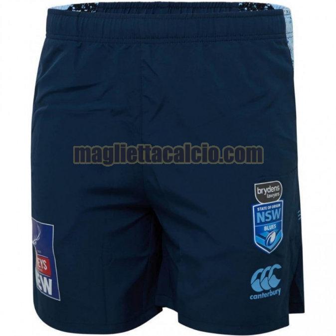 pantaloncini rugby calcio nero nsw blues uomo prima 2020