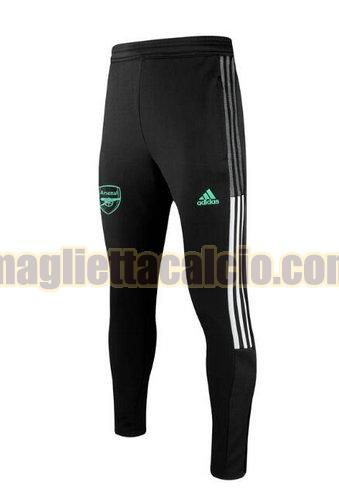 pantaloni della tuta a poco prezzo arsenal uomo nero 2021-2022
