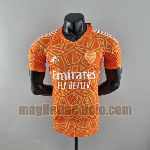 player version maglia arancia arsenal uomo portiere 2022-2023