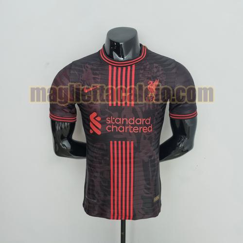 poco prezzo maglia rosso nero liverpool uomo formazione 2022-2023