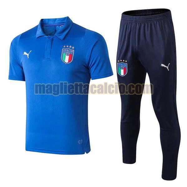 polo completo italia uomo azzurro 2018