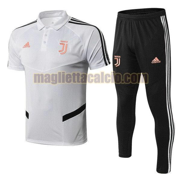 polo completo juventus uomo bianco arancione 2019-2020