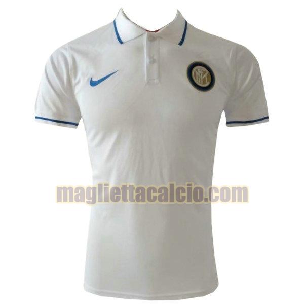 polo inter milan uomo bianco 2019-2020