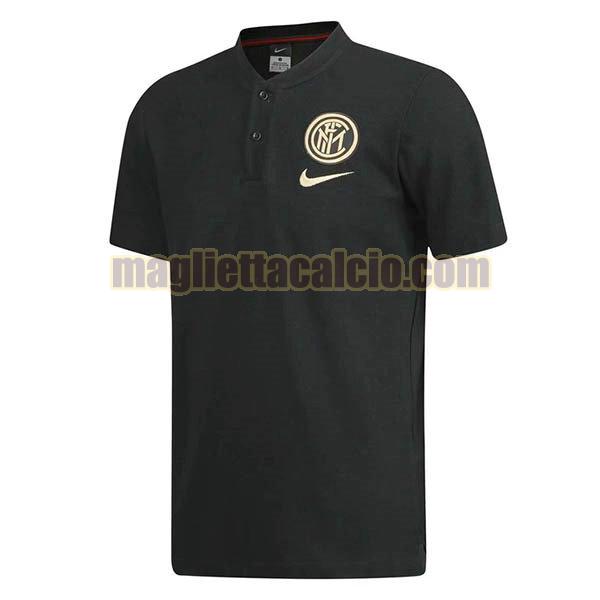 polo inter milan uomo nero giallo 2019-2020