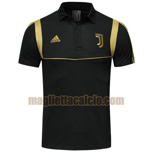 polo juventus uomo nero giallo 2019-2020