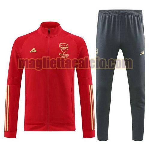 set sportivo da calcio 231017 arsenal uomo rosso 2023-2024