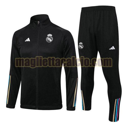 set sportivo da calcio 231027 real madrid uomo nero 2023-2024