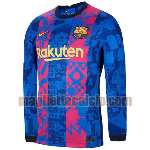 thailandia maglia manica lunga barcellona uomo terza 2021-2022