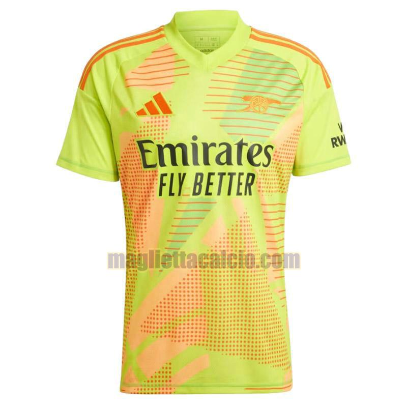 thailandia maglia portiere arsenal uomo giallo 2024-2025