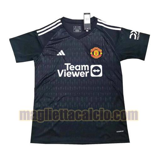 thailandia maglia portiere manchester united uomo nero 2023-2024