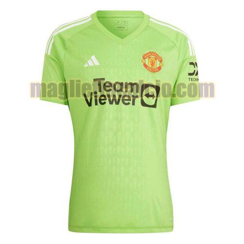 thailandia maglia portiere manchester united uomo verde 2023-2024