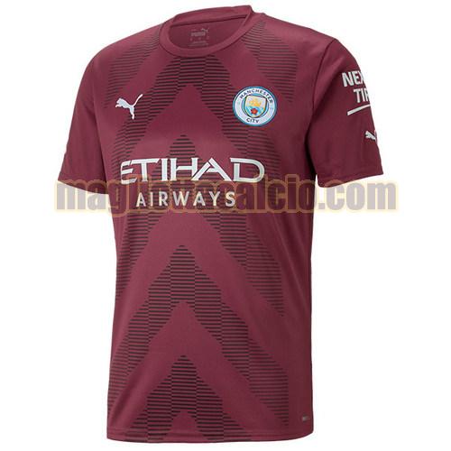 thailandia maglia rosso manchester city uomo portiere 2022-2023