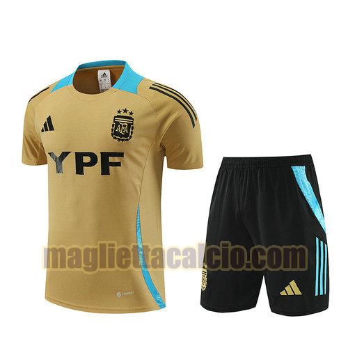 training maglie calcio completo argentina uomo cachi 2024-2025