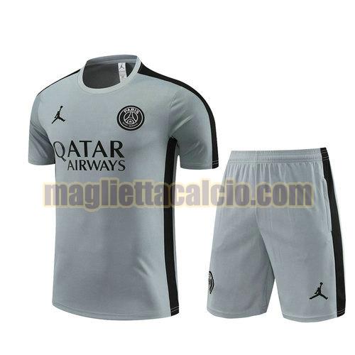 training maglie calcio paris saint germain uomo grigio 2023-24