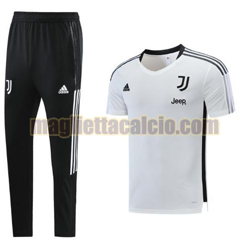 tuta da calcio a manica corta juventus uomo bianco 2021-22