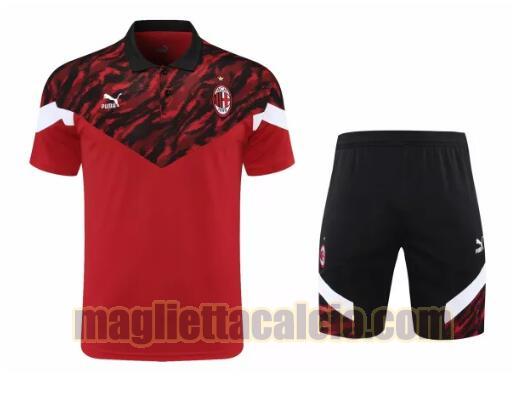 tuta polo ac milan uomo rosso 2021-2022