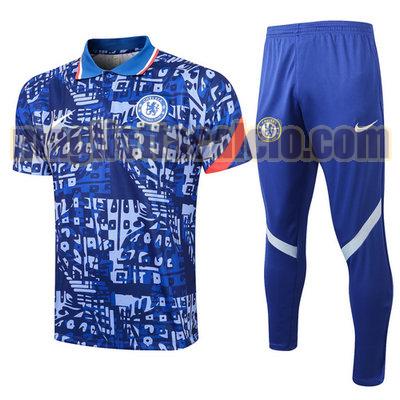 tuta polo chelsea uomo blu 2021-2022