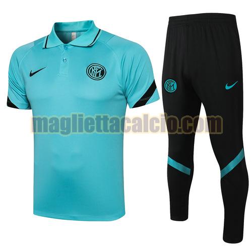 tuta polo inter milan uomo blu 2021-2022