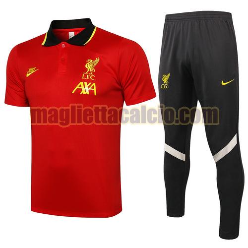 tuta polo liverpool uomo rosso 2021-2022