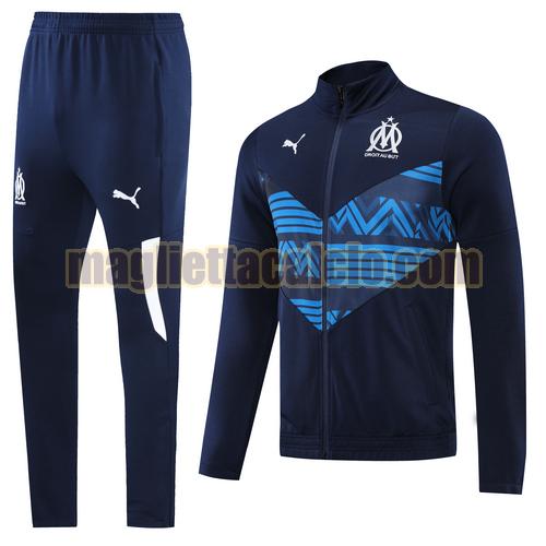 tuta sportiva blu olympique marsiglia uomo 2022-2023