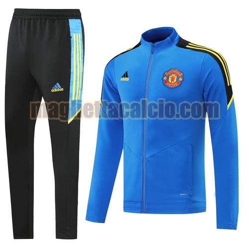 tuta sportiva colore blu manchester united uomo 2022-2023