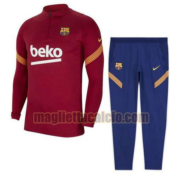 tuta sportiva completo barcellona uomo blu 2020-2021