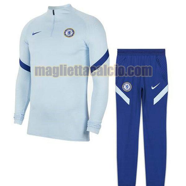 tuta sportiva completo chelsea uomo bianco 2020-2021