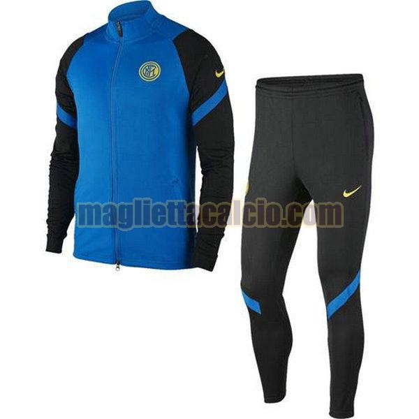 tuta sportiva completo inter milan uomo verde 2020-2021