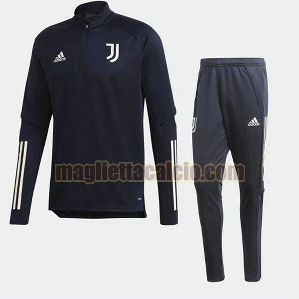 tuta sportiva completo juventus uomo nero 2020-21