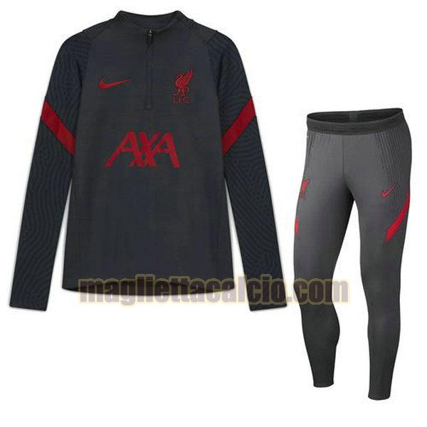 tuta sportiva completo liverpool uomo blu 2020-2021