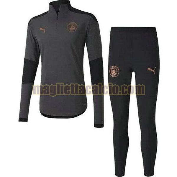 tuta sportiva completo manchester city uomo grigio 2020-2021