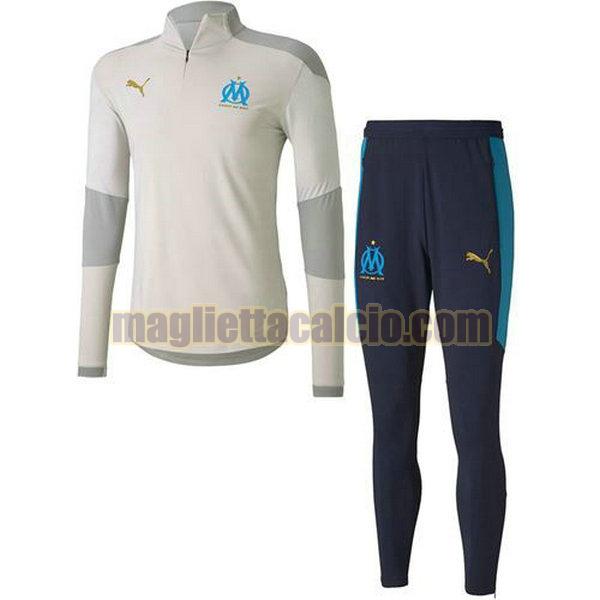 tuta sportiva completo olympique marsiglia uomo blu 2020-2021