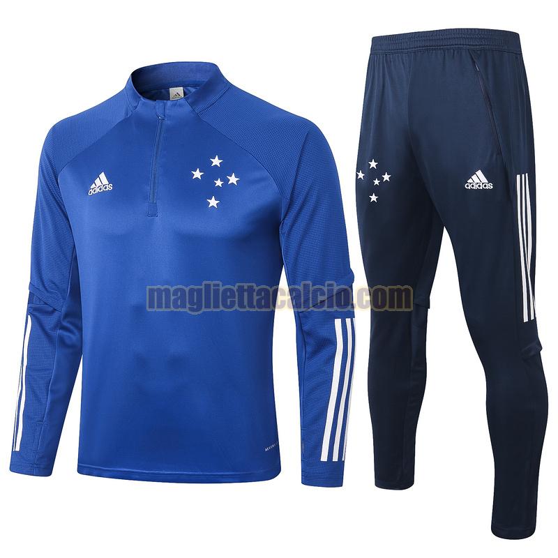 tuta sportiva cruzeiro uomo blu 2020-2021