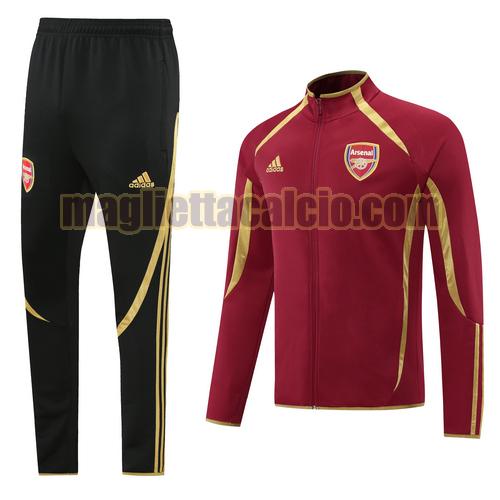 tuta sportiva edizione commemorativa arsenal uomo rosso 2022