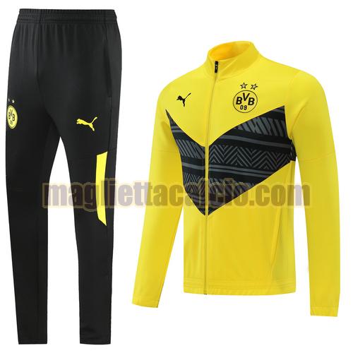 tuta sportiva giallo borussia dortmund uomo 2022-2023