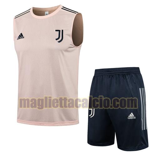 tuta sportiva gilet juventus uomo rosa 2021-2022