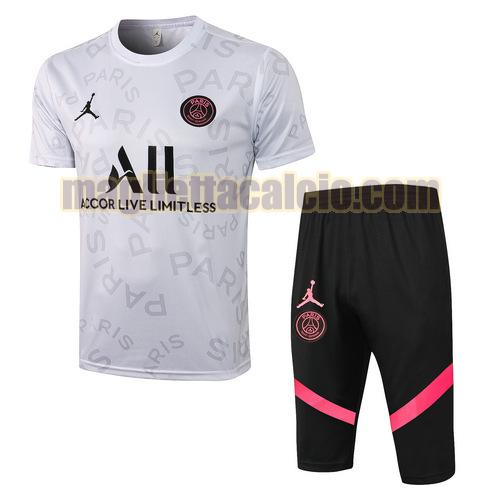 tuta sportiva gilet manica cort paris saint germain uomo bianca 2021-2022