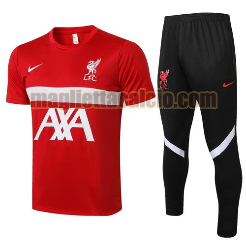 tuta sportiva manica cort liverpool uomo rosso 2021-2022
