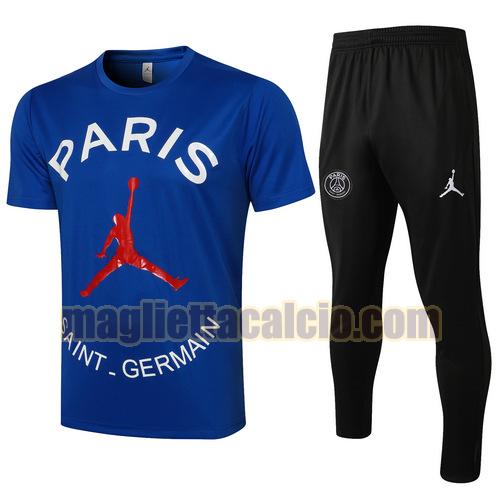 tuta sportiva manica cort paris saint germain uomo blu 2021-2022