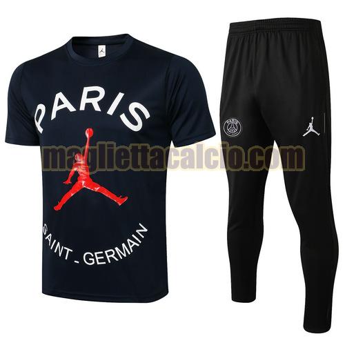 tuta sportiva manica cort paris saint germain uomo blu reale 2021-2022