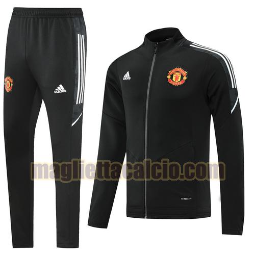 tuta sportiva nero manchester united uomo 2022-2023