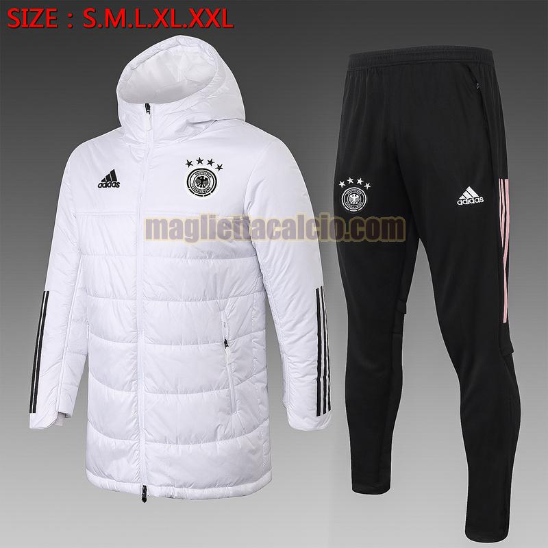 tuta sportiva piumino germania uomo bianco 2020-2021