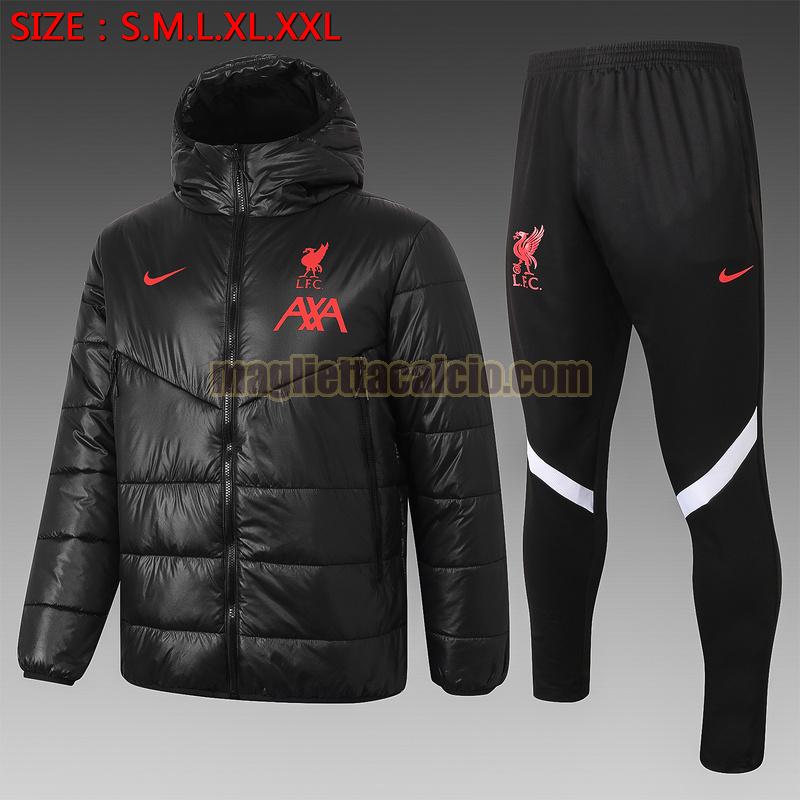 tuta sportiva piumino liverpool uomo nero 2020-2021