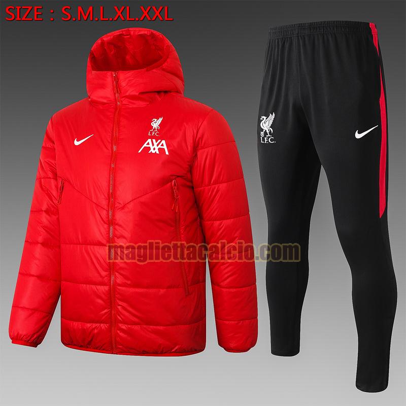 tuta sportiva piumino liverpool uomo rosso 2020-2021
