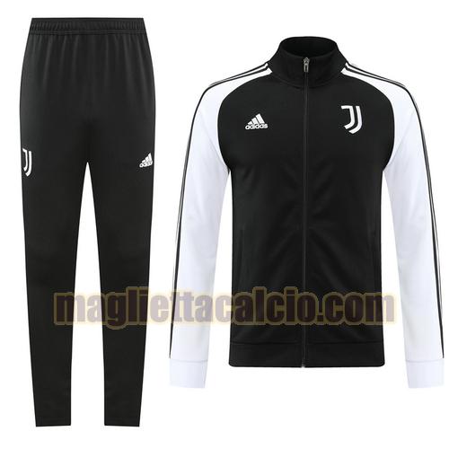tuta sportiva scollo alto con zip intera nero juventus uomo 2022-2023