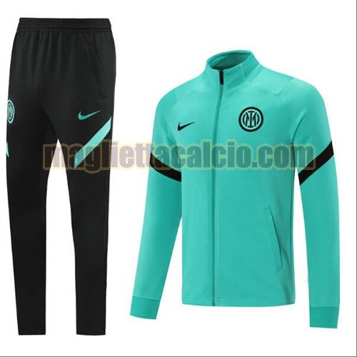 tuta sportiva scollo alto inter milan uomo verde 2021-22